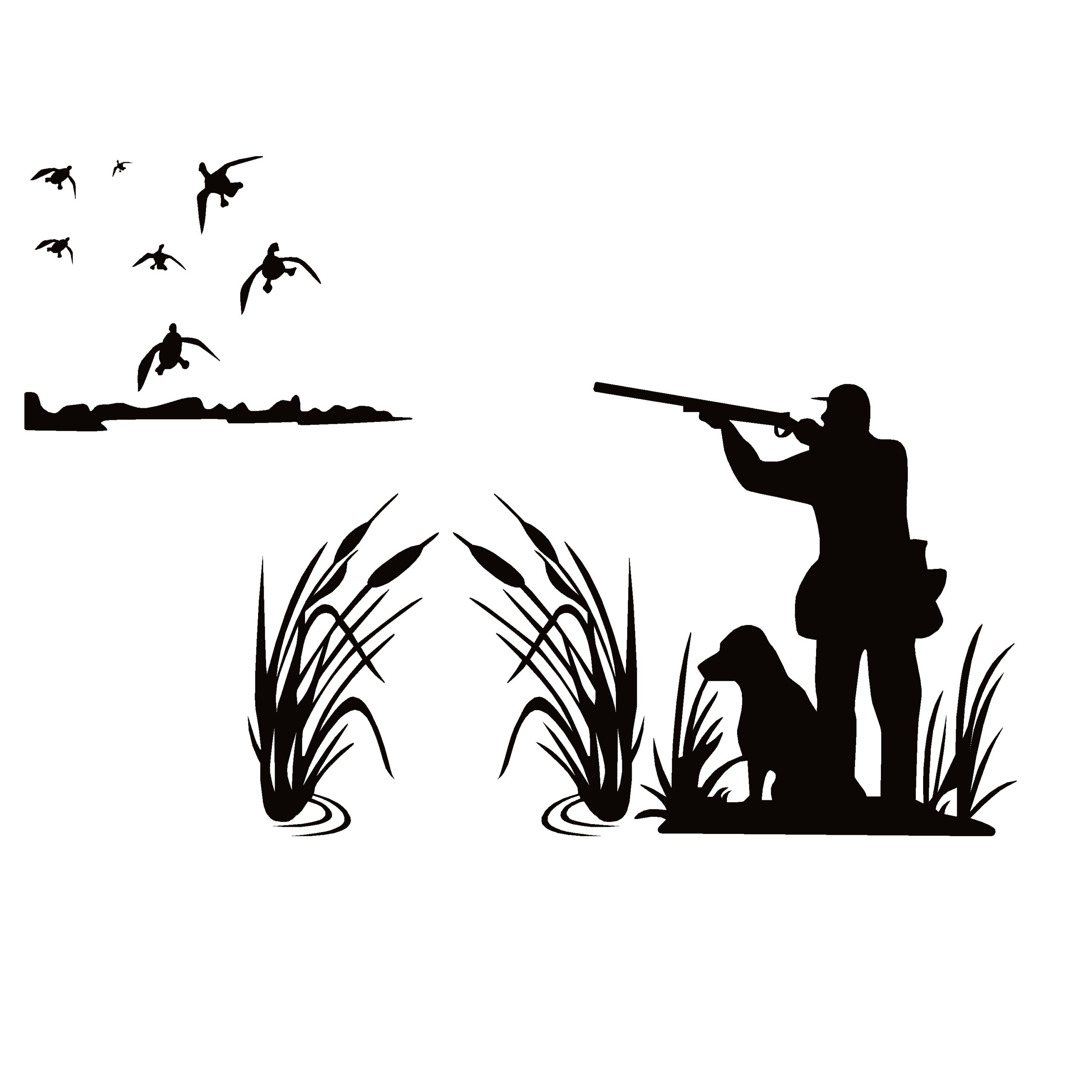 duck hunting silhouettes