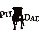 Pit Dad Pitbull Dog Heartbeat Decal Sticker – 7203