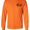 HuntEmUp.com Logo Shirt Long Sleeve T-Shirt for Sporting Dog Enthusiasts - Hunter Orange