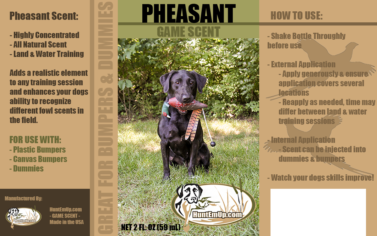 Dog Training Pheasant Scent