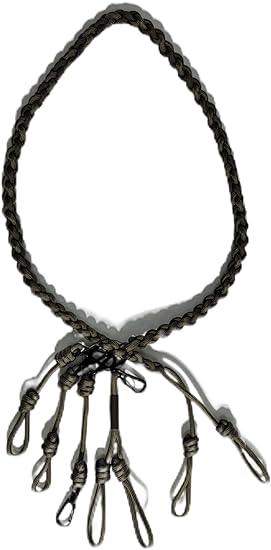 Ultimate Round Braided Call Lanyard Four Double loops with whistle clip - Retriever Gun Dog Hunters Game Call Waterfowlers Call Lanyard