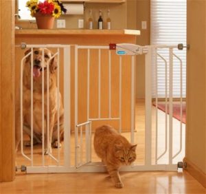 Carlson Extra Wide Pet Gate with Small Door