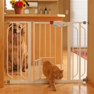 Carlson Extra Wide Pet Gate with Small Door