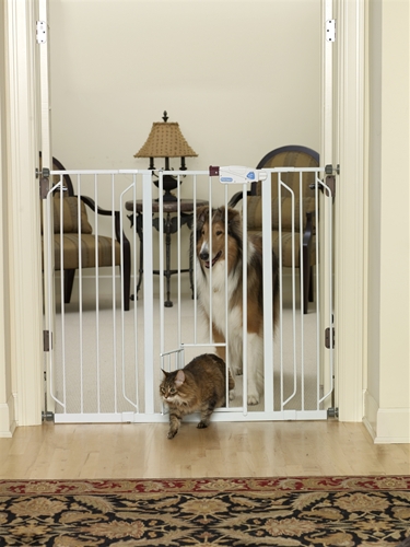 Carlson Extra Tall Pet Gate with Pet Door