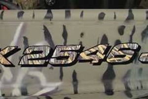 Camouflage Boat Registration Numbers