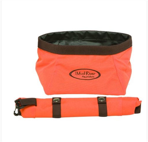 Mud River Renegade ,Collapsible Roll-Up Dog Food, Water Bowl